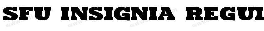SFU Insignia Regular字体转换